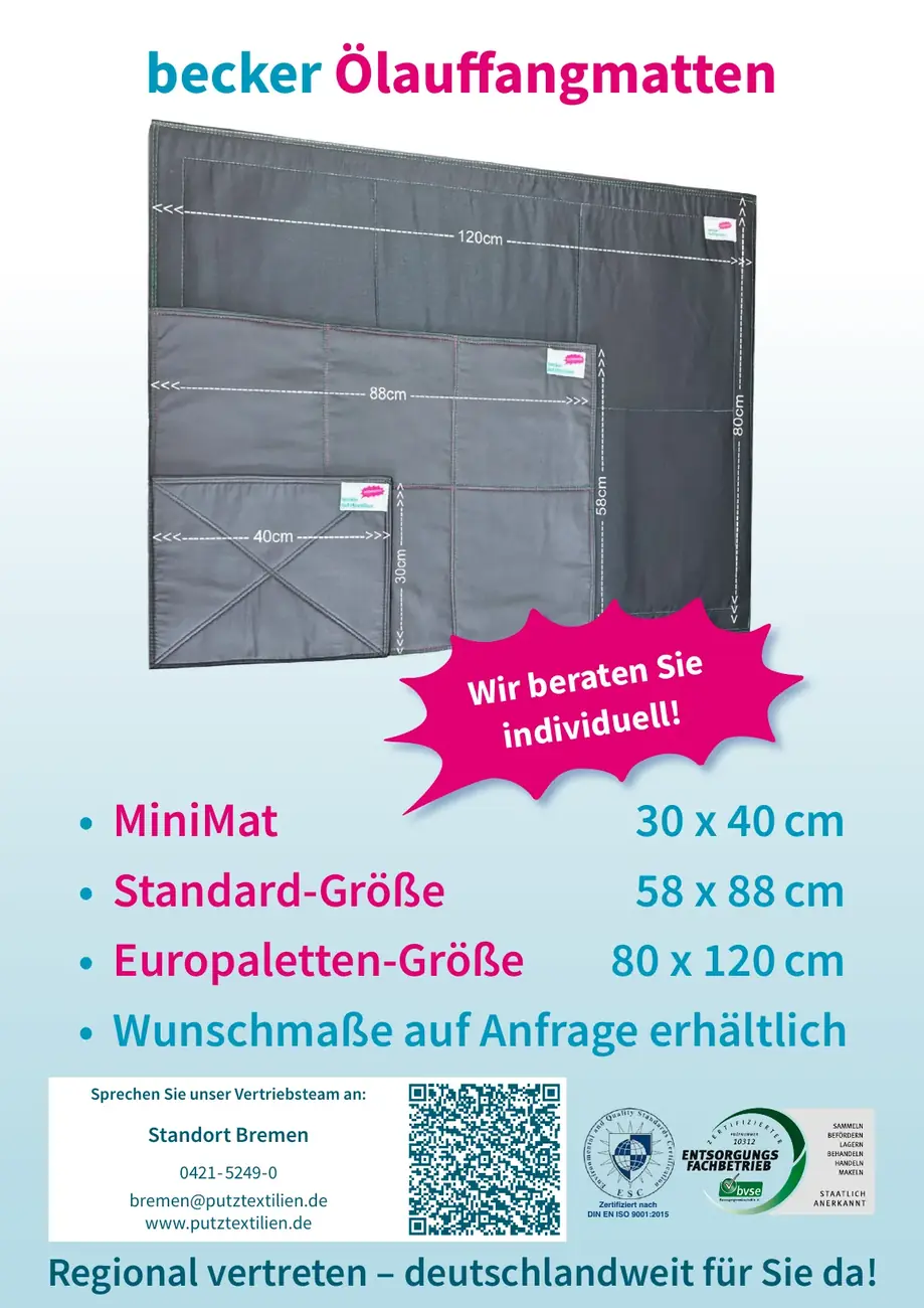 becker MiniMat Ölauffangmatte, Flyer, Seite 4